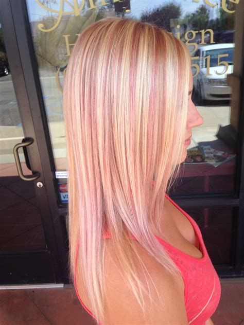 Blonde with pink highlights - Feeling moody and mysterious? Try a dark magenta pink. Soft and flirty? Peach pink will convey your feelings. For sophistication and chicness anywhere, opt for rose gold pink. To …
